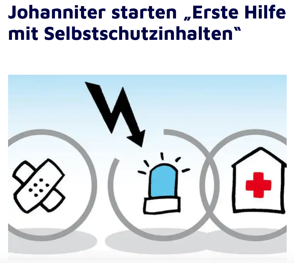 Johanniter-Erste Hilfe mit Selbstschutzinhalten Modul 2